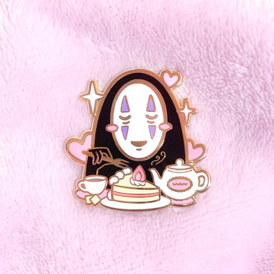 No Face Enamel Pin