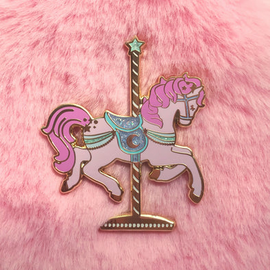 Celestial Carousel Horse Enamel Pin