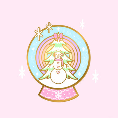 Snow Globe Enamel Pin