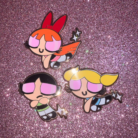 Powerpuff Girl Enamel Pins