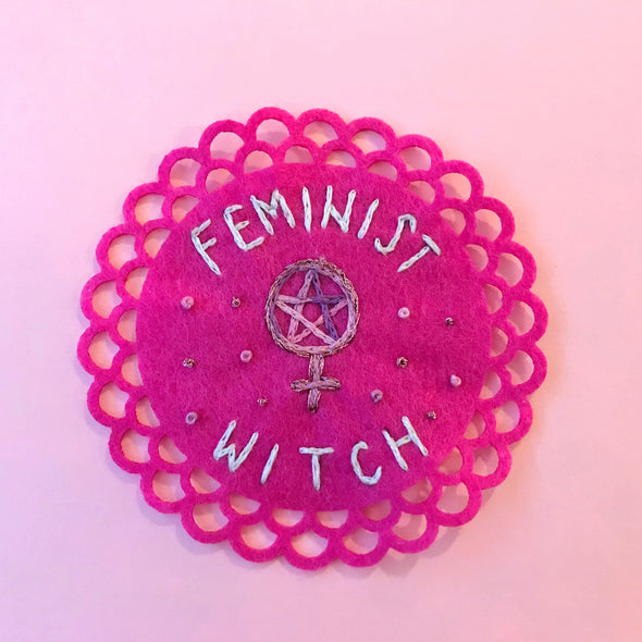Feminist Witch Embroidered Patch