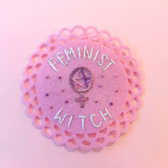 Feminist Witch Embroidered Patch