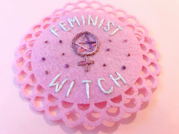 Feminist Witch Embroidered Patch