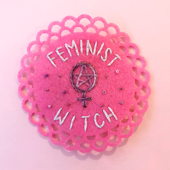 Feminist Witch Embroidered Patch