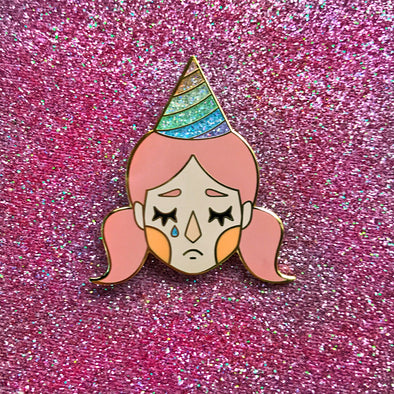 Pity Party Enamel Pin - Pink