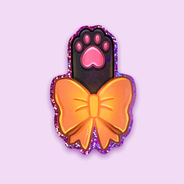 Halloween Cat Paw Sticker