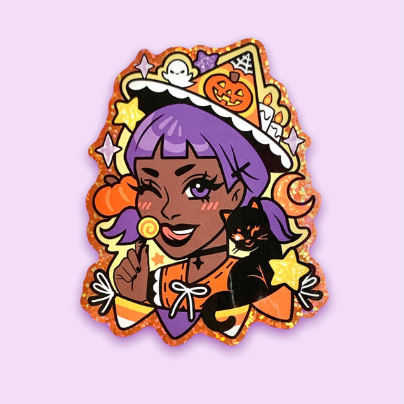 Halloween Witch Sticker