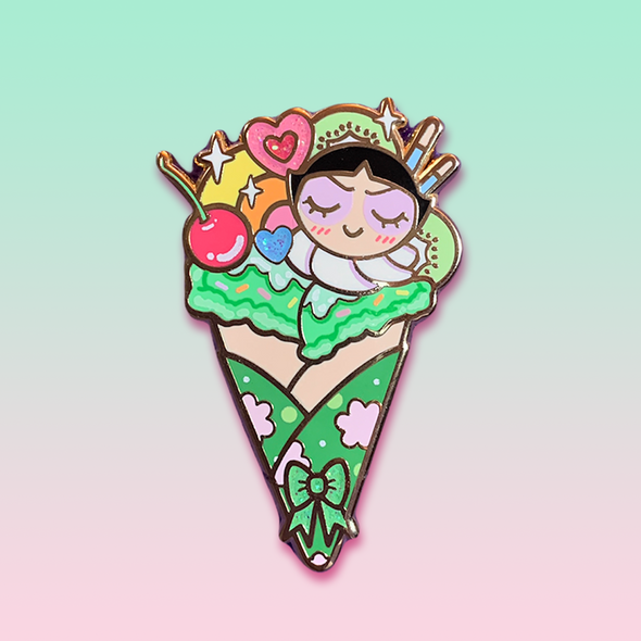 Buttercup's Crepe Enamel Pin