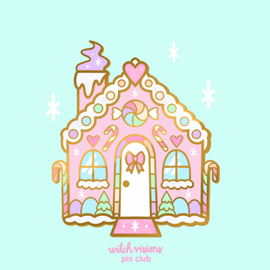 Gingerbread House Enamel Pin