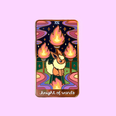 Flareon Tarot Card Enamel Pin