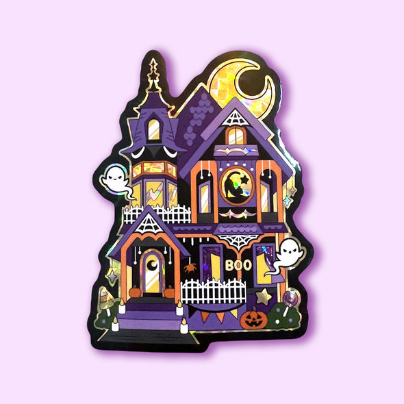Haunted House Sticker